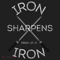 Christian Bible Verse Iron Sharpens Iron Prov 2717 Hat thumb 2