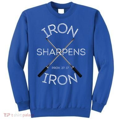 Christian Bible Verse Iron Sharpens Iron Prov 2717 Sweatshirt