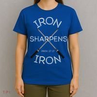 Christian Bible Verse Iron Sharpens Iron Prov 2717 T-Shirt thumb 4