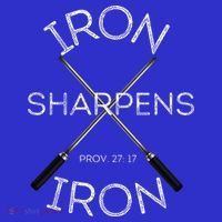 Christian Bible Verse Iron Sharpens Iron Prov 2717 Coaster thumb 2