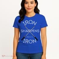 Christian Bible Verse Iron Sharpens Iron Prov 2717 Women's T-Shirt thumb 4