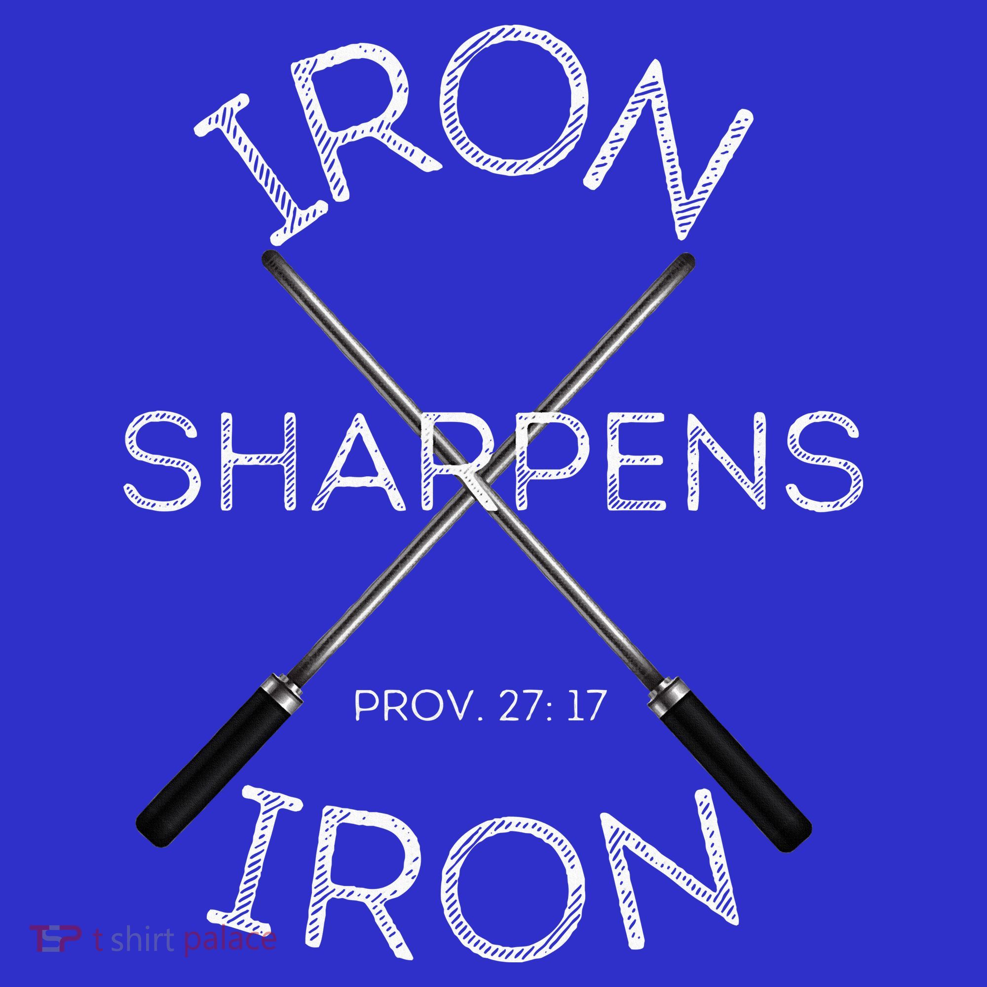 Christian Bible Verse Iron Sharpens Iron Prov 2717 Kids Sweatshirt