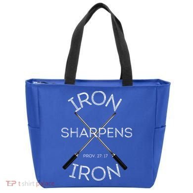 Christian Bible Verse Iron Sharpens Iron Prov 2717 Tote Bag