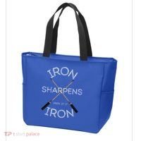 Christian Bible Verse Iron Sharpens Iron Prov 2717 Tote Bag thumb 3