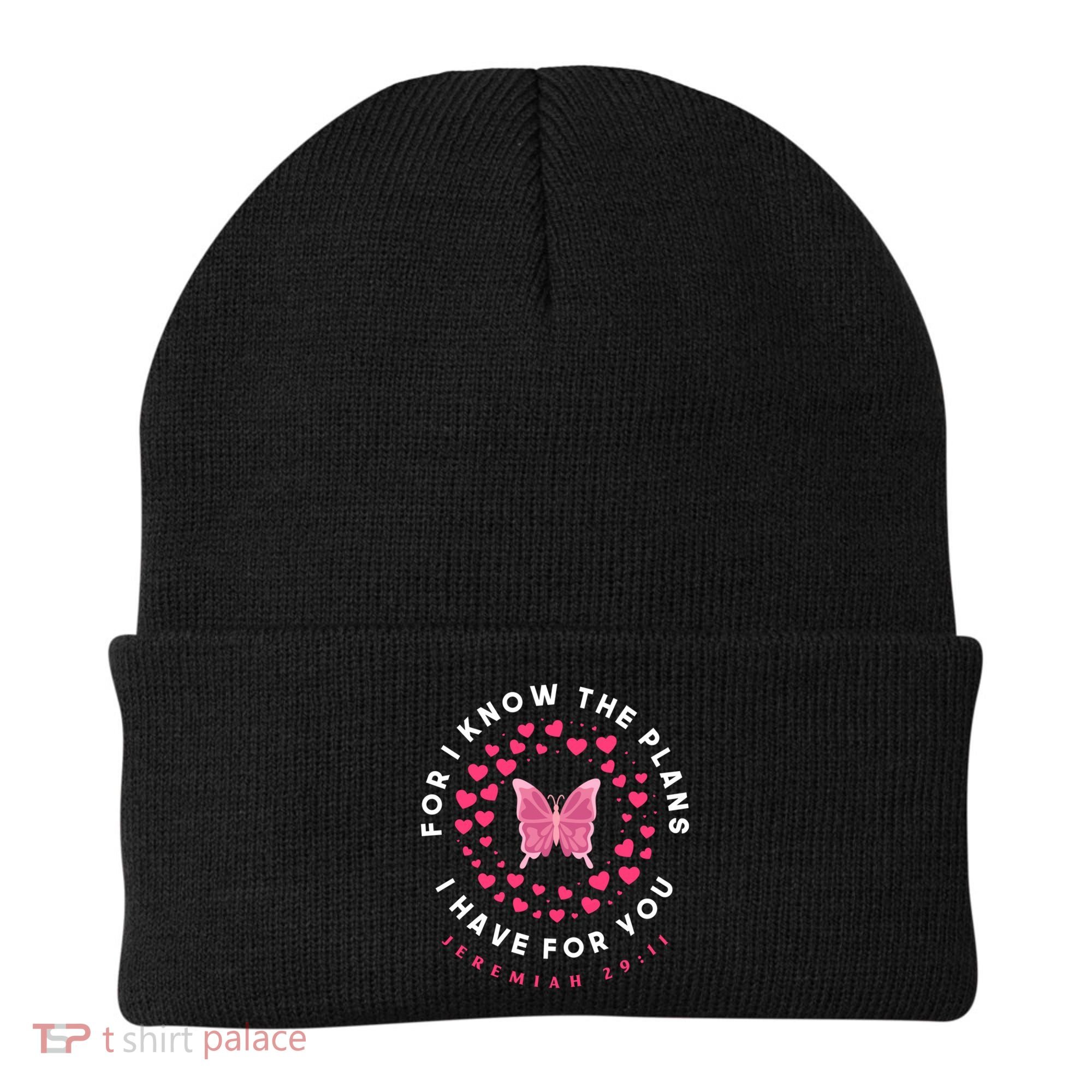 Christian Bible Verse Butterfly Christ Jesus Gift Beanie