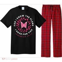 Christian Bible Verse Butterfly Christ Jesus Gift Pajama Set thumb 0