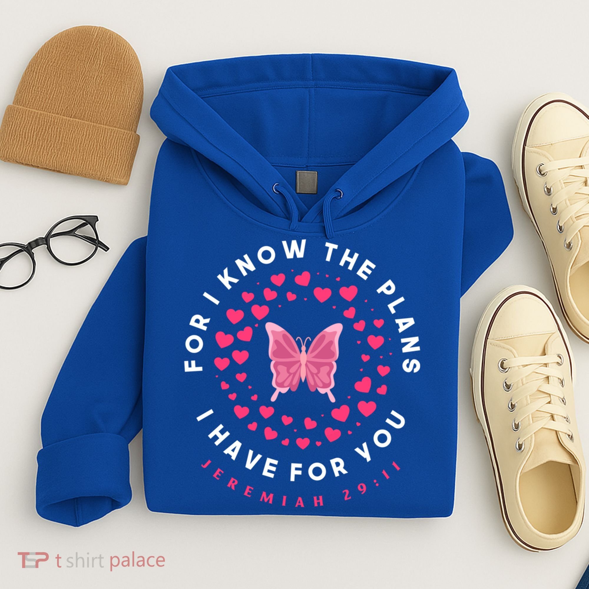 Christian Bible Verse Butterfly Christ Jesus Gift Hoodie