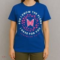 Christian Bible Verse Butterfly Christ Jesus Gift T-Shirt thumb 4