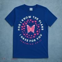 Christian Bible Verse Butterfly Christ Jesus Gift T-Shirt thumb 5