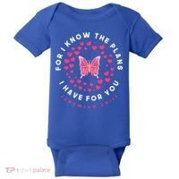 Christian Bible Verse Butterfly Christ Jesus Gift Baby Bodysuit thumb 0