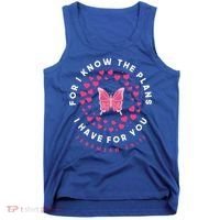 Christian Bible Verse Butterfly Christ Jesus Gift Tank Top thumb 0