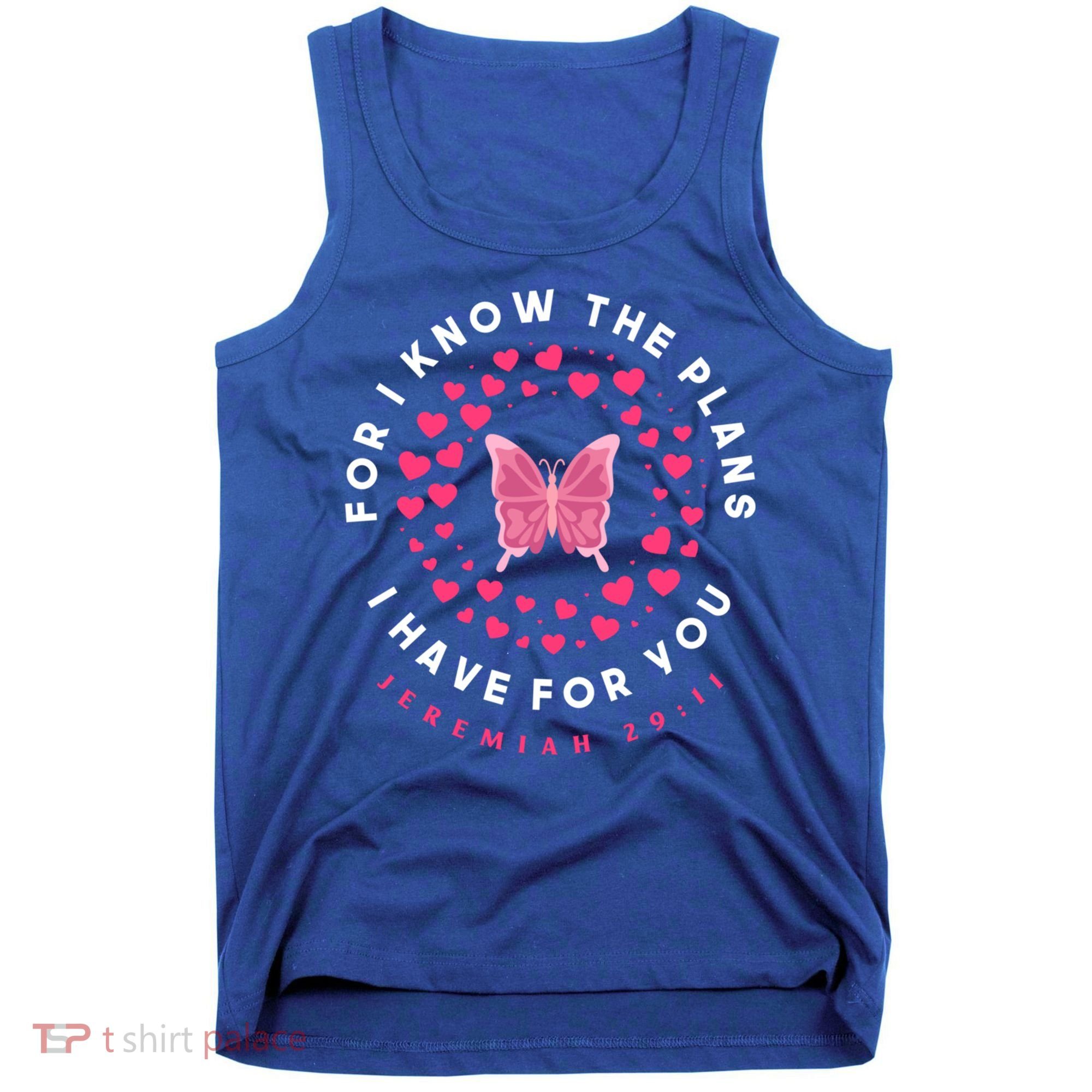 Christian Bible Verse Butterfly Christ Jesus Gift Tank Top