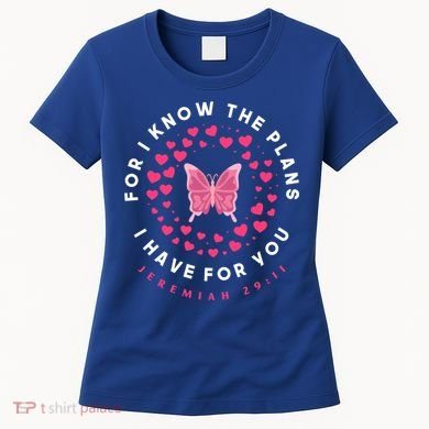 Christian Bible Verse Butterfly Christ Jesus Gift Women's T-Shirt