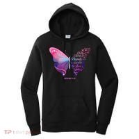 Christian Bible Verse Proverbs 31:25 Butterfly Gift Women's Hoodie thumb 0