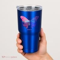 Christian Bible Verse Proverbs 31:25 Butterfly Gift Tumbler thumb 2