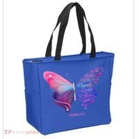 Christian Bible Verse Proverbs 31:25 Butterfly Gift Tote Bag thumb 2
