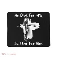 Christian Bible Verse Jesus Died For Me Mousepad thumb 0