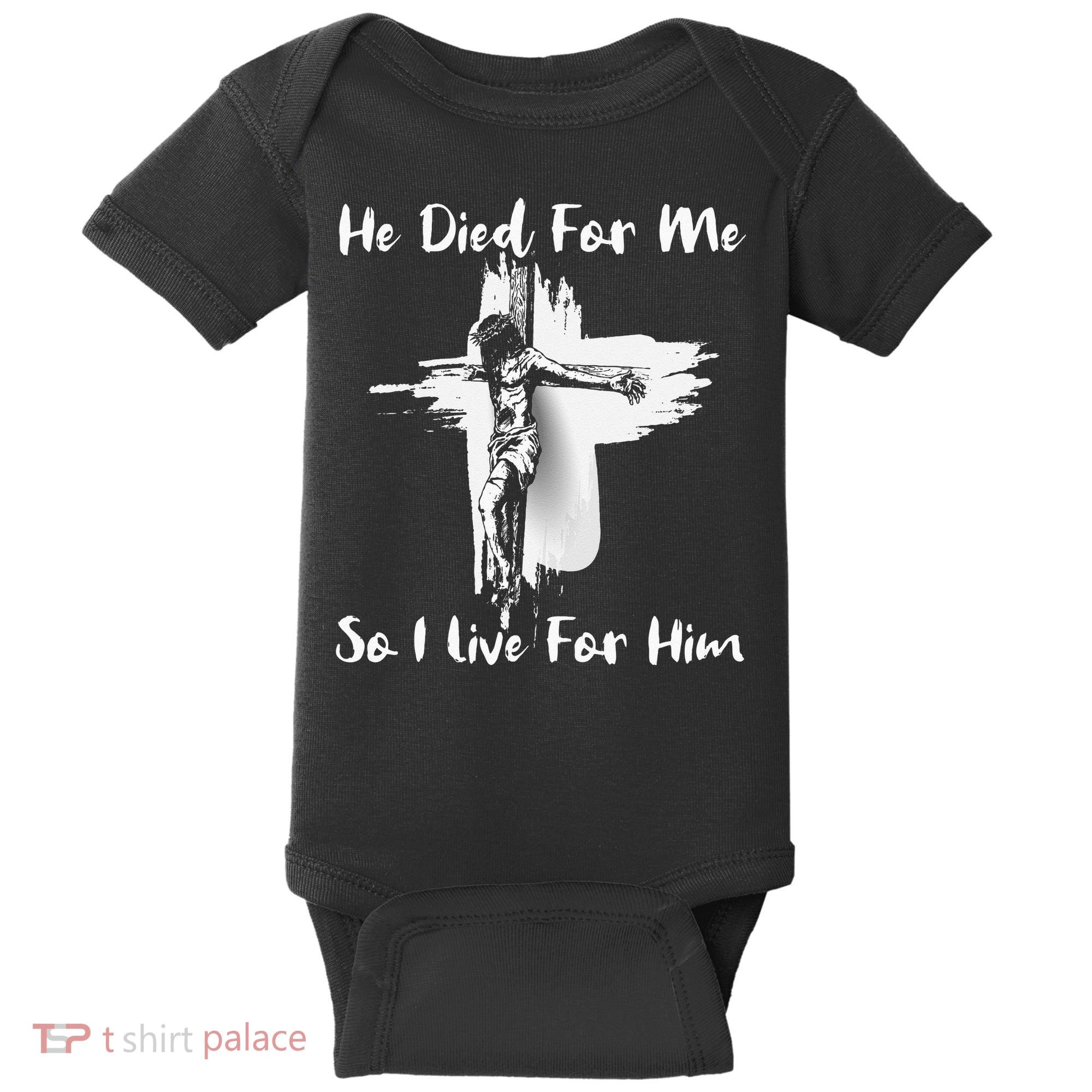 Christian Bible Verse Jesus Died For Me Baby Bodysuit
