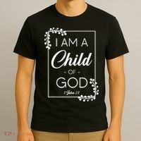 Christian Bible Verse I Am A Child Of God 1 John 3:1 T-Shirt thumb 3