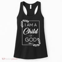 Christian Bible Verse I Am A Child Of God 1 John 3:1 Women's Tank Top thumb 0