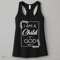 Christian Bible Verse I Am A Child Of God 1 John 3:1 Women's Tank Top thumb 3