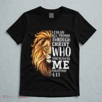 Christian Bible Verse Sayings Religious Gifts Him Lion Judah T-Shirt thumb 5