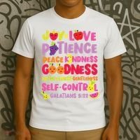 Christian Bible Verse Fruit Of The Spirit Galatians T-Shirt thumb 3