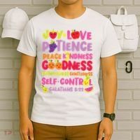 Christian Bible Verse Fruit Of The Spirit Galatians T-Shirt thumb 6