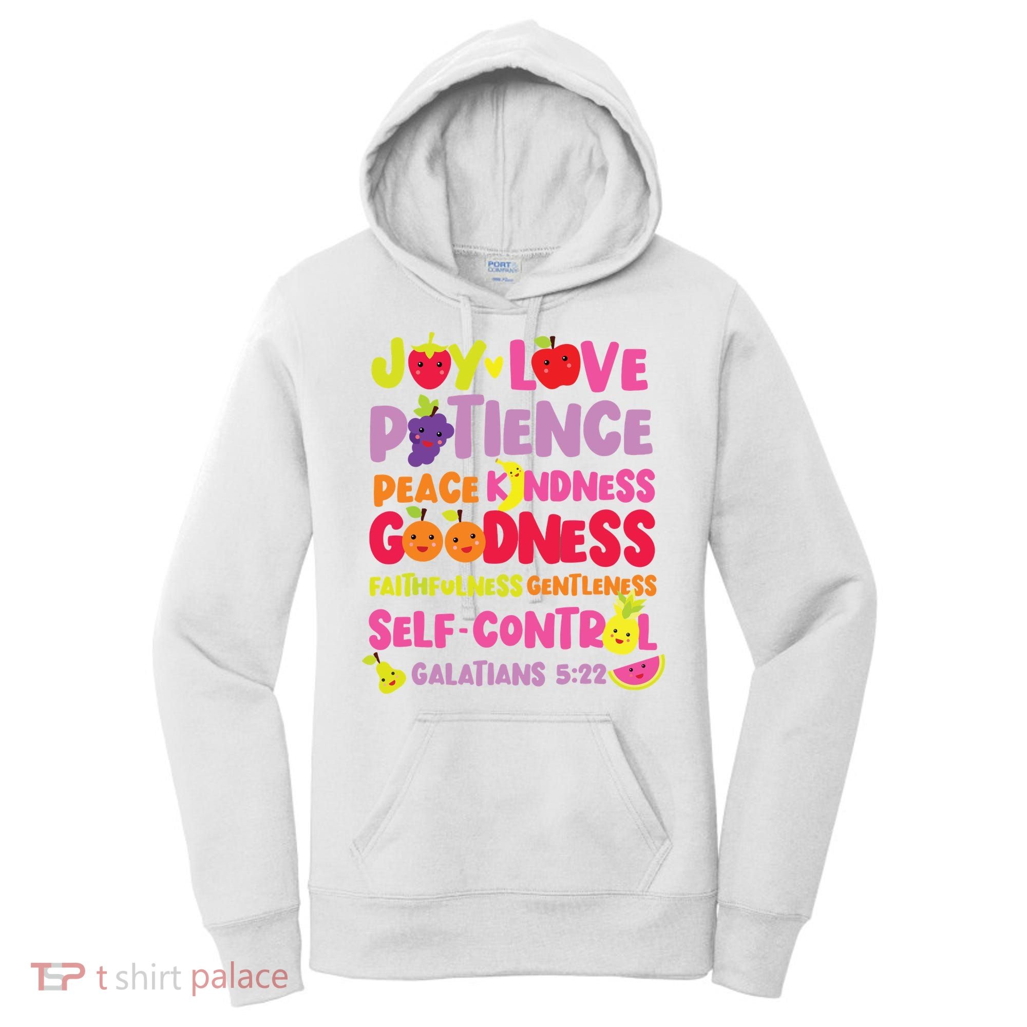 Christian Bible Verse Fruit Of The Spirit Galatians Women's Hoodie