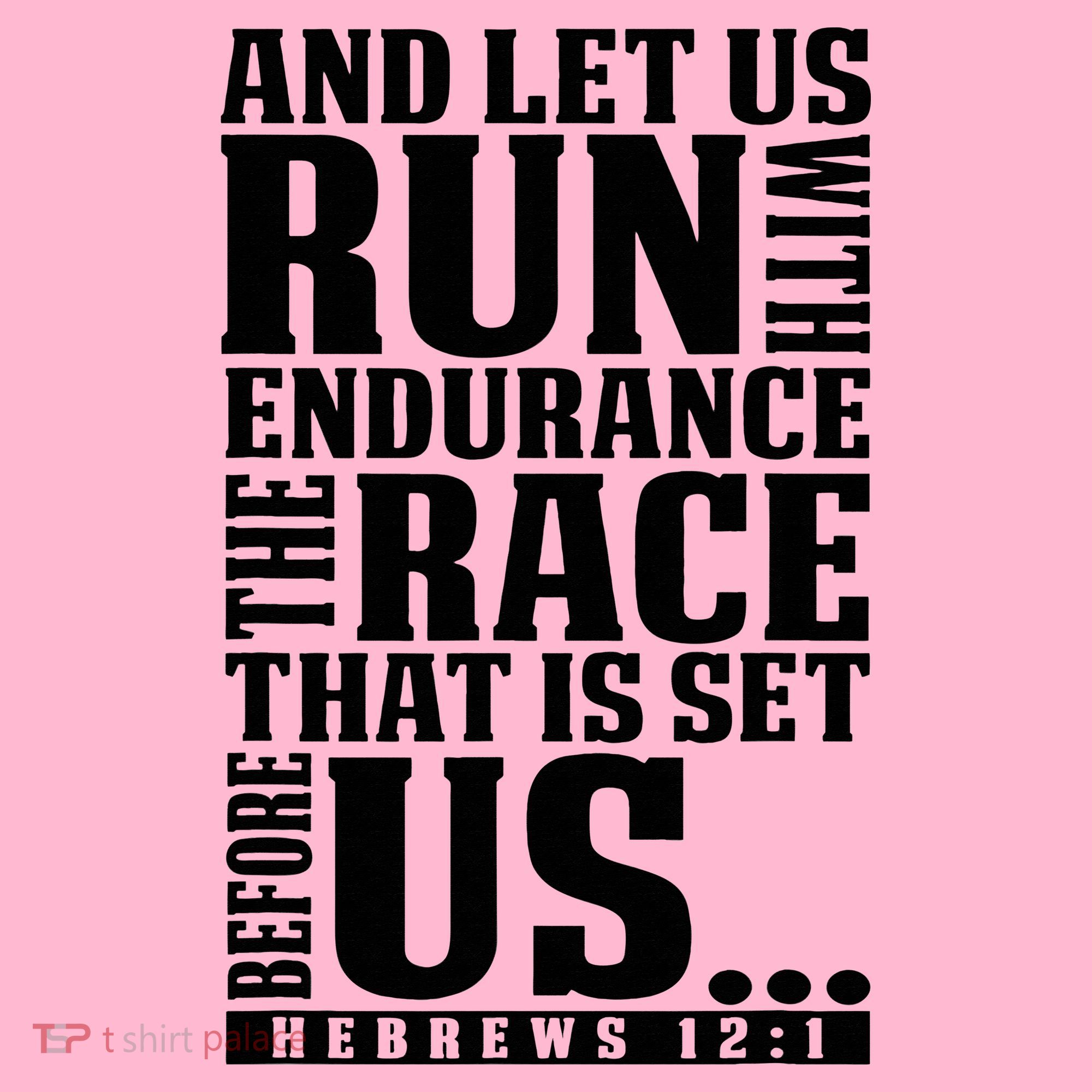 Christian Bible Verse Let Us Run With Endurance Running Gift Coaster
