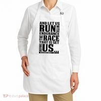 Christian Bible Verse Let Us Run With Endurance Running Gift Apron thumb 2