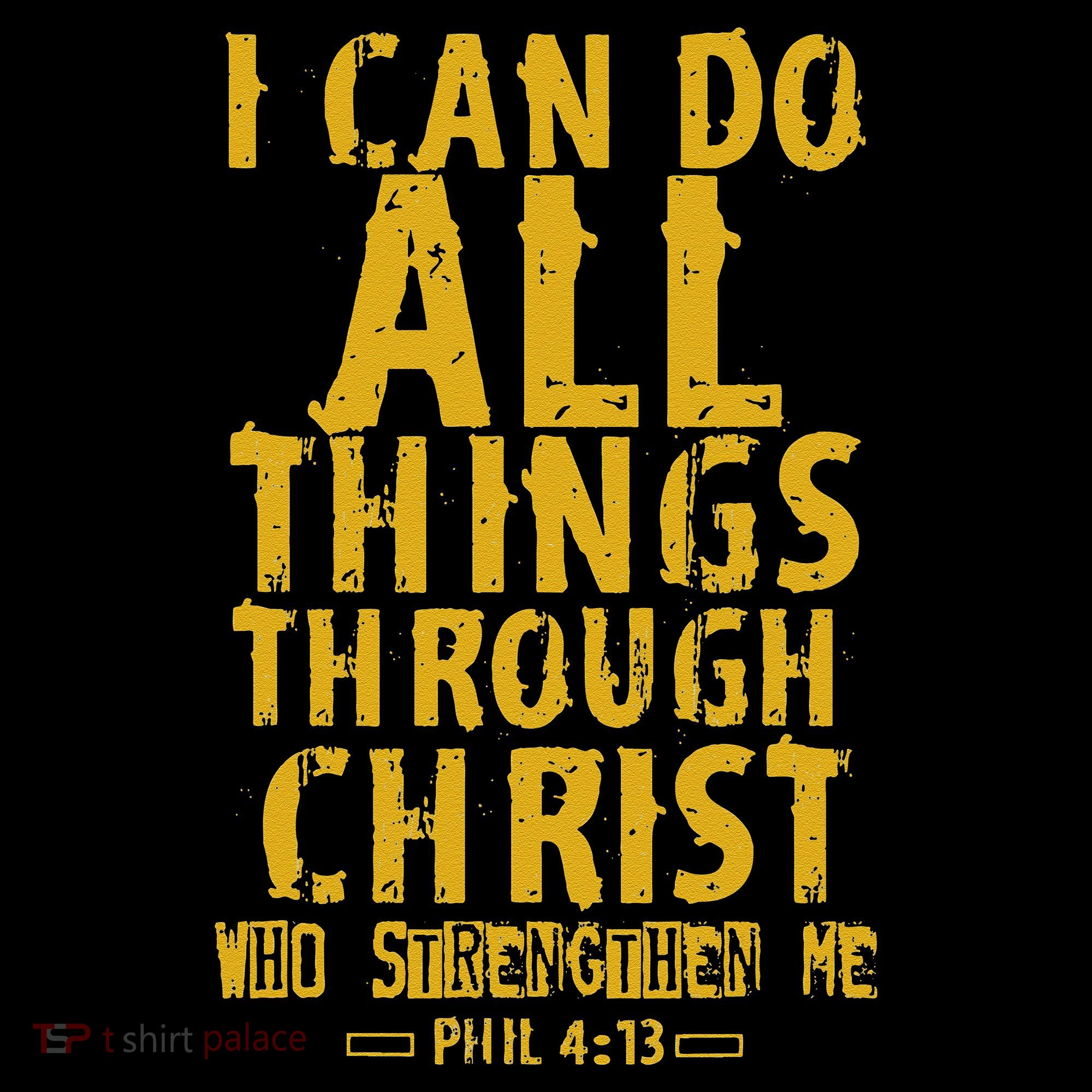 Christian Bible Verse Quote Jesus Christ Philippians 413 Kids Colorblock Raglan Jersey