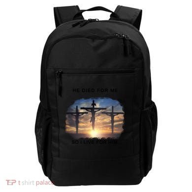 Christian Bible Verse Jesus Died For Me Backpack