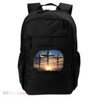 Christian Bible Verse Jesus Died For Me Backpack thumb 0