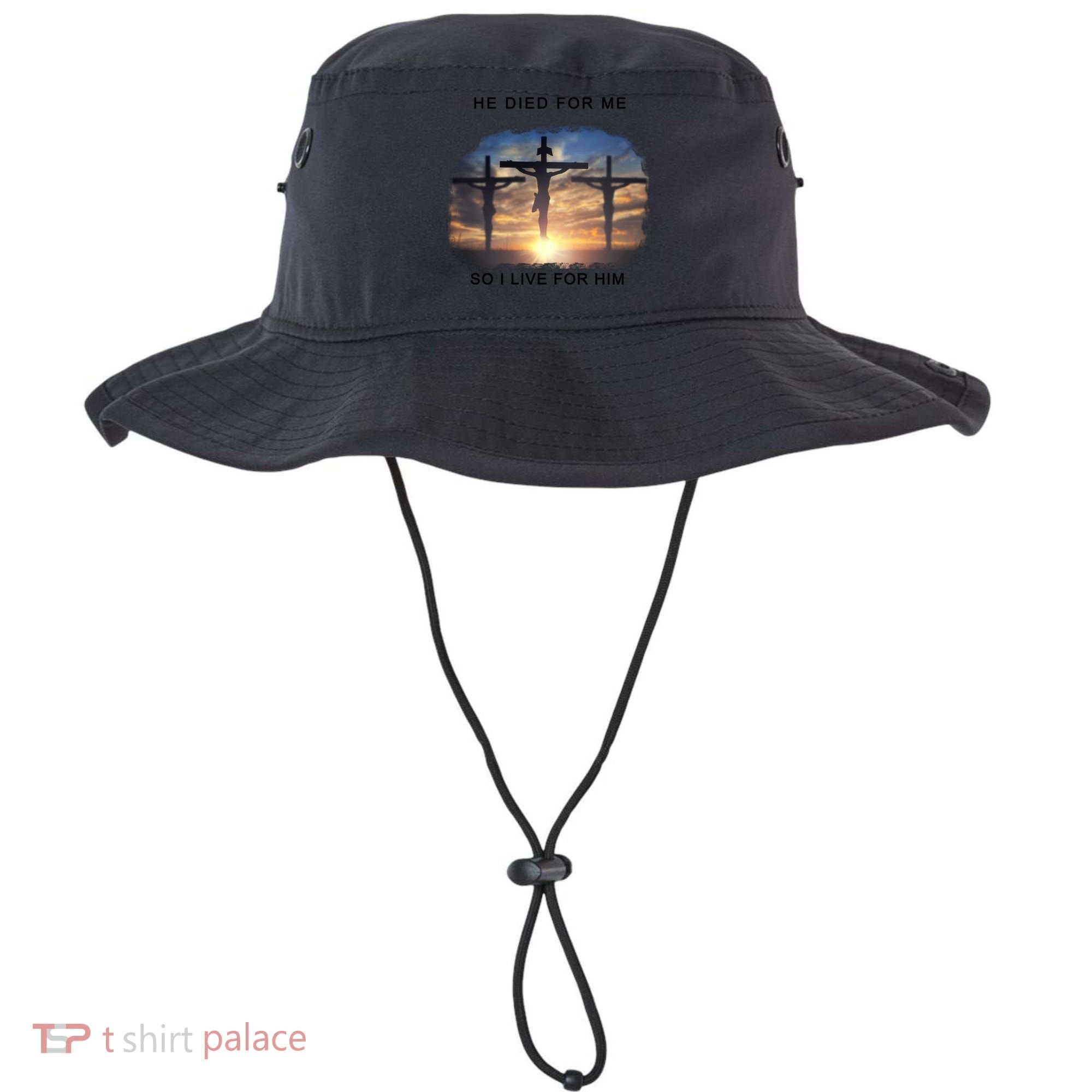 Christian Bible Verse Jesus Died For Me Bucket Hat