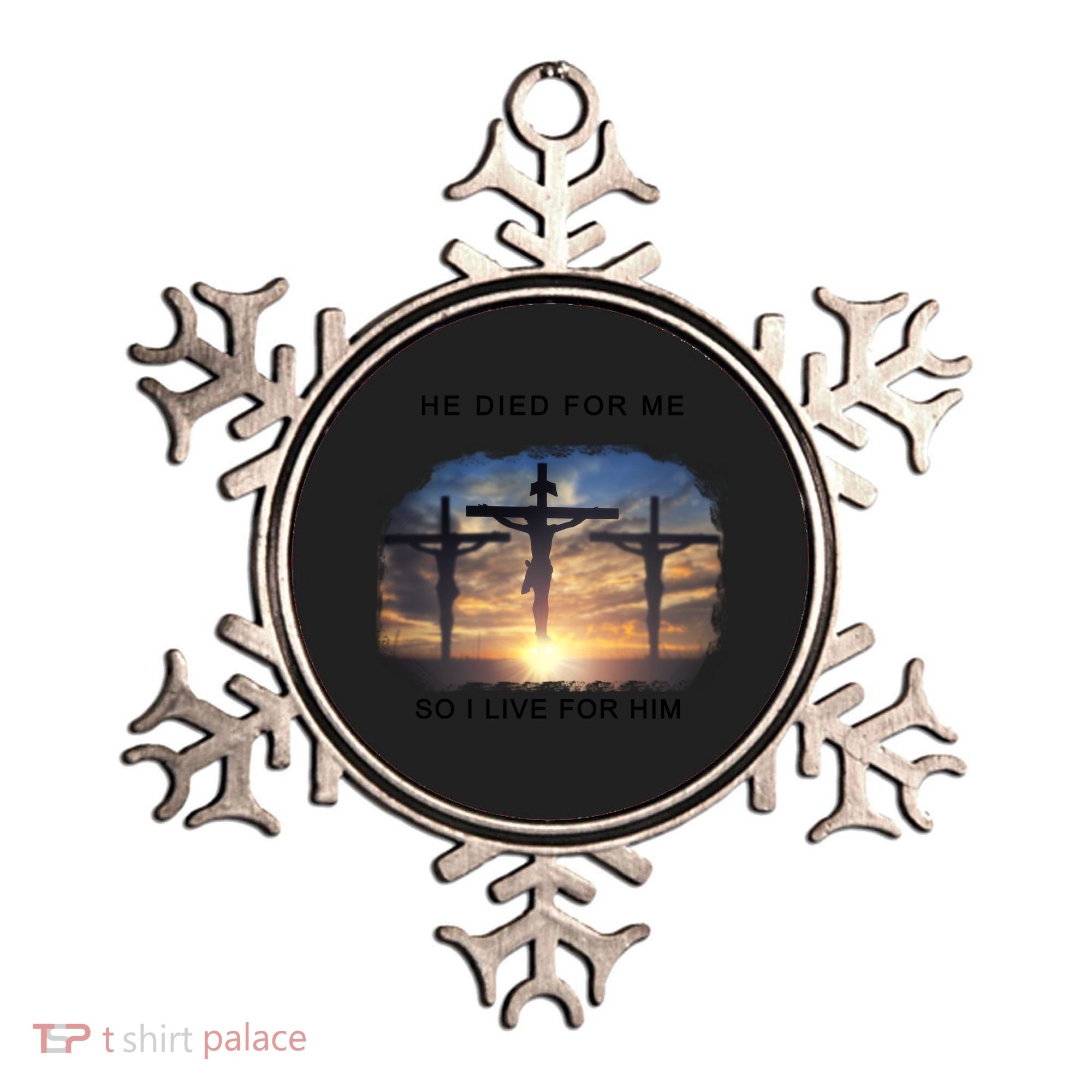 Christian Bible Verse Jesus Died For Me Ornament