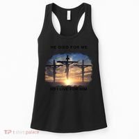 Christian Bible Verse Jesus Died For Me Women's Tank Top thumb 0