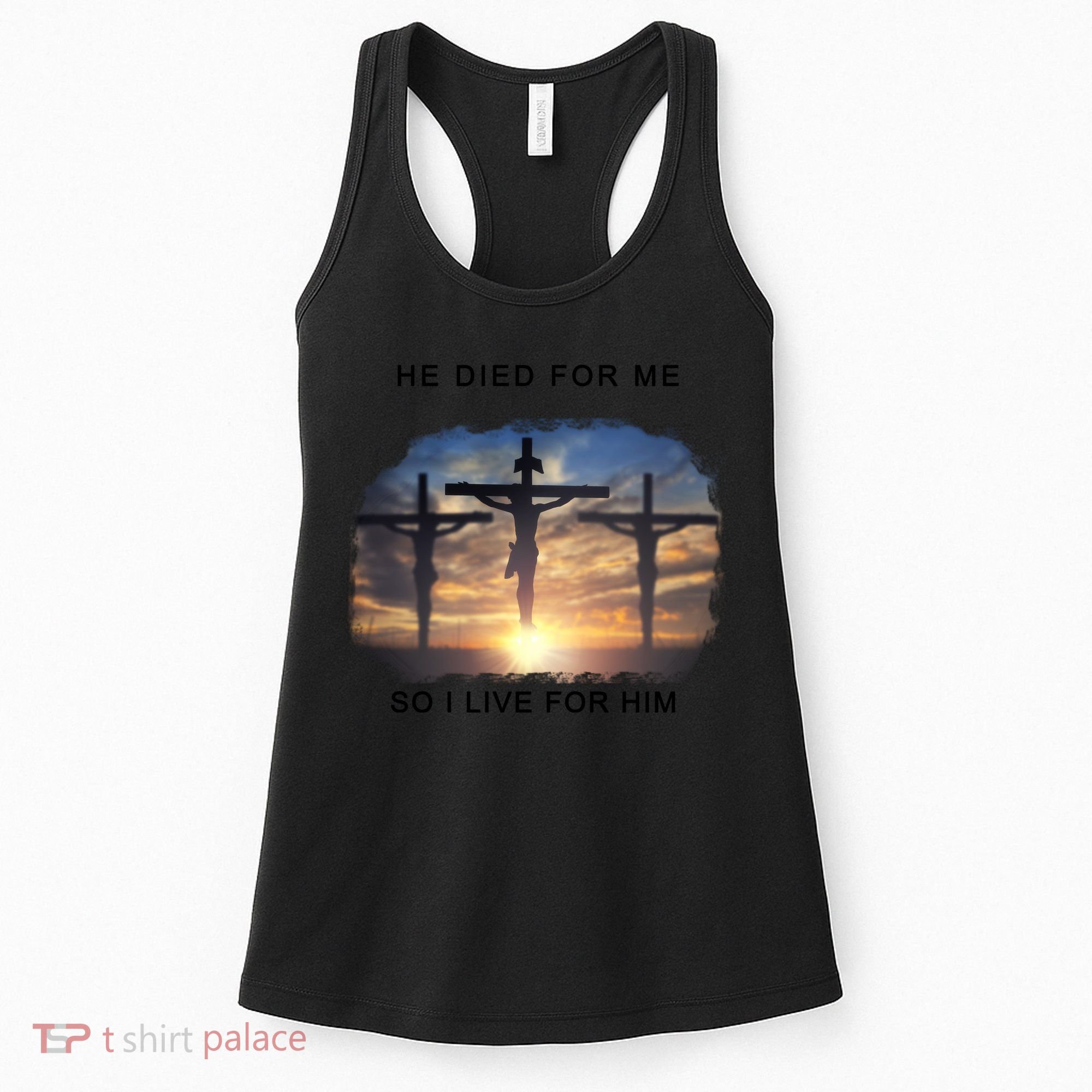 Christian Bible Verse Jesus Died For Me Women's Tank Top
