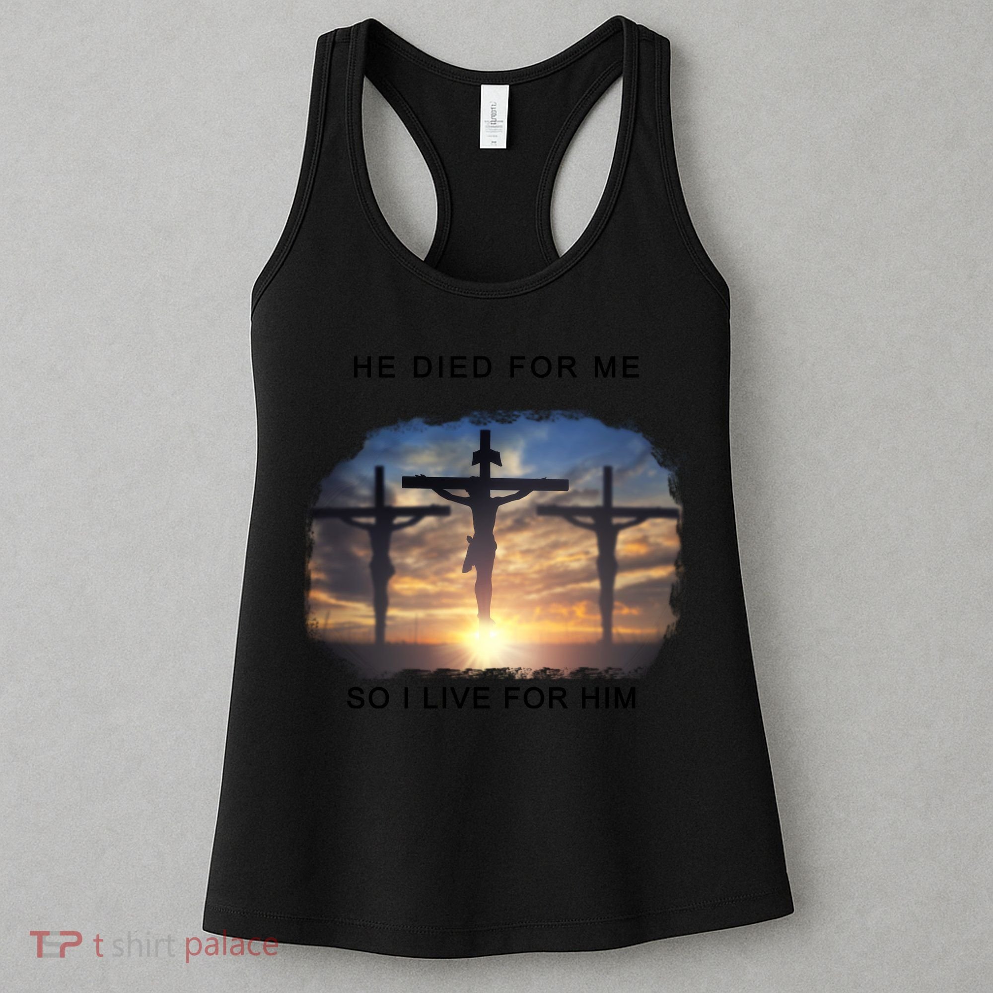 Christian Bible Verse Jesus Died For Me Women's Tank Top