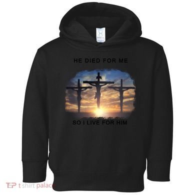 Christian Bible Verse Jesus Died For Me Toddler Hoodie