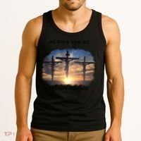 Christian Bible Verse Jesus Died For Me Tank Top thumb 3