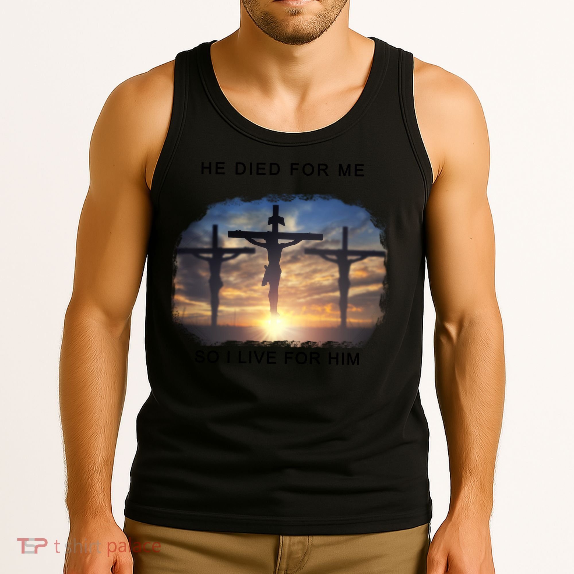 Christian Bible Verse Jesus Died For Me Tank Top