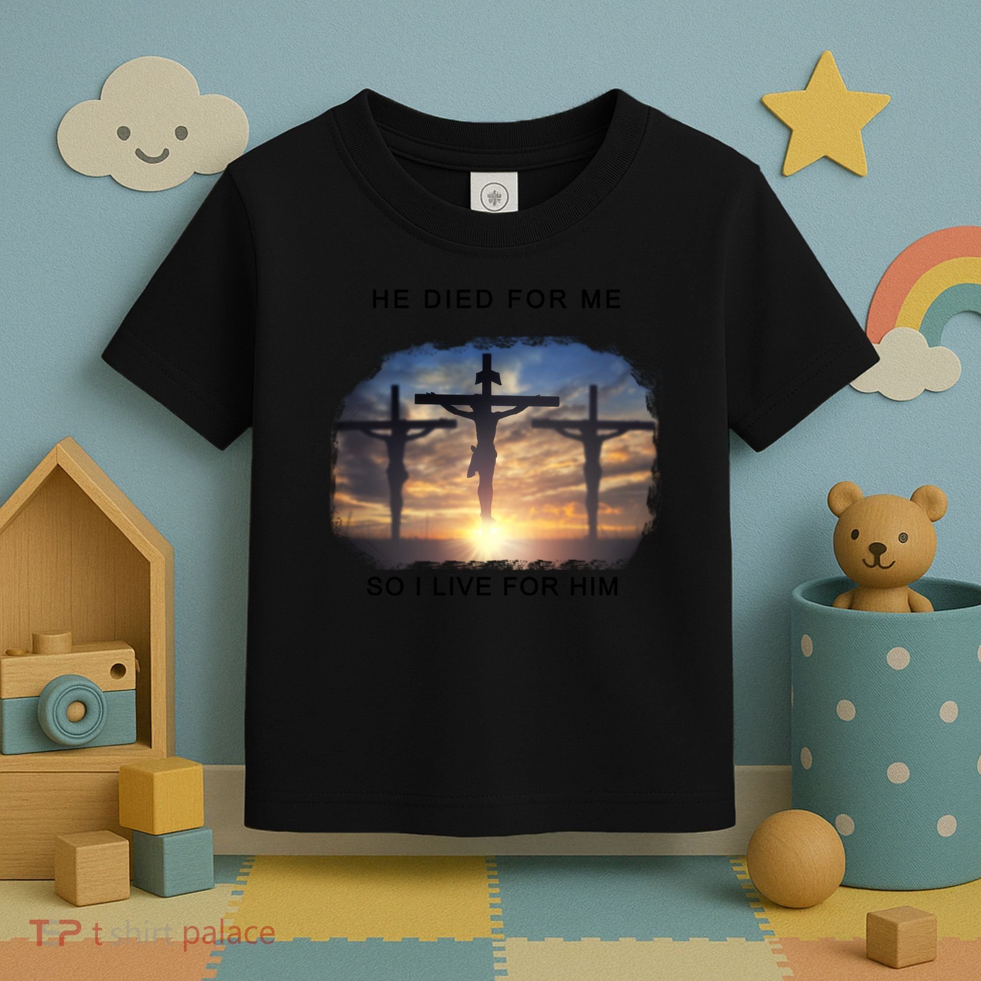 Christian Bible Verse Jesus Died For Me Toddler T-Shirt