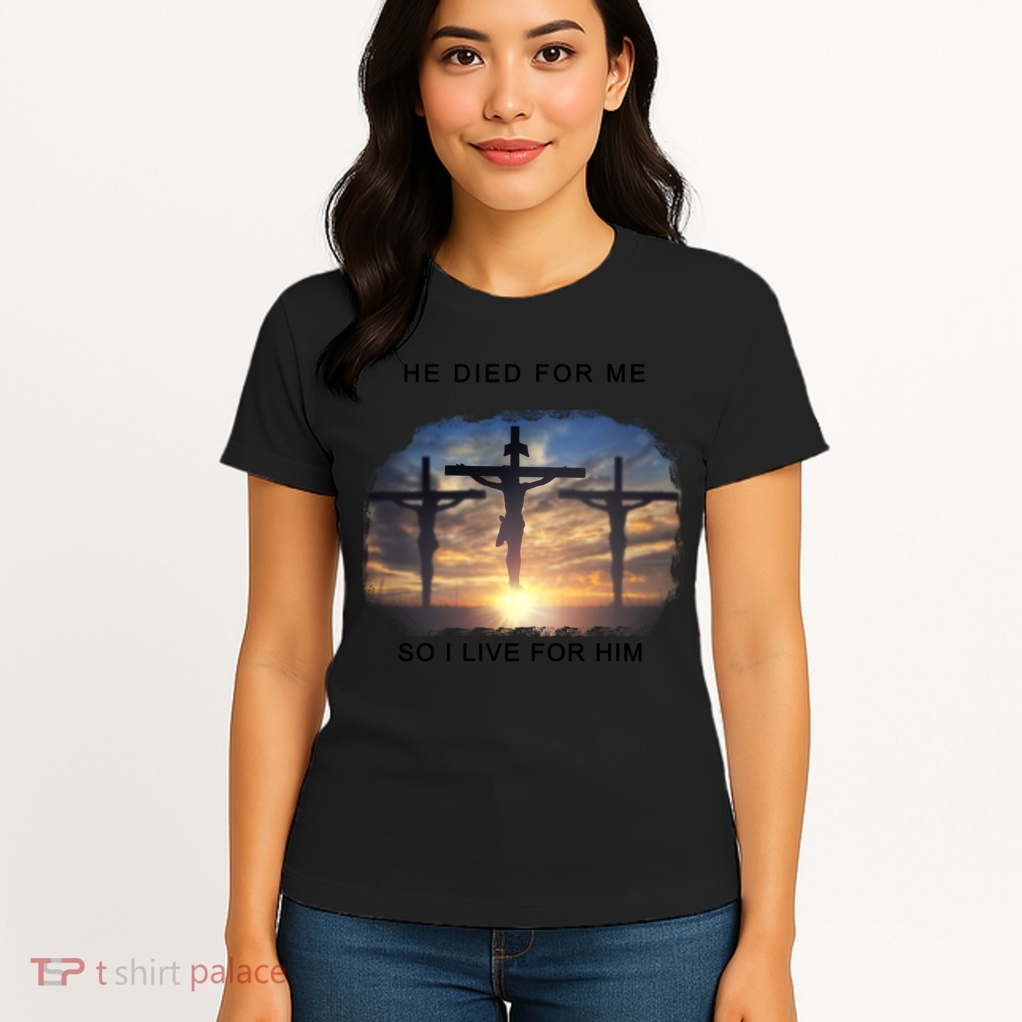 Christian Bible Verse Jesus Died For Me Women's T-Shirt