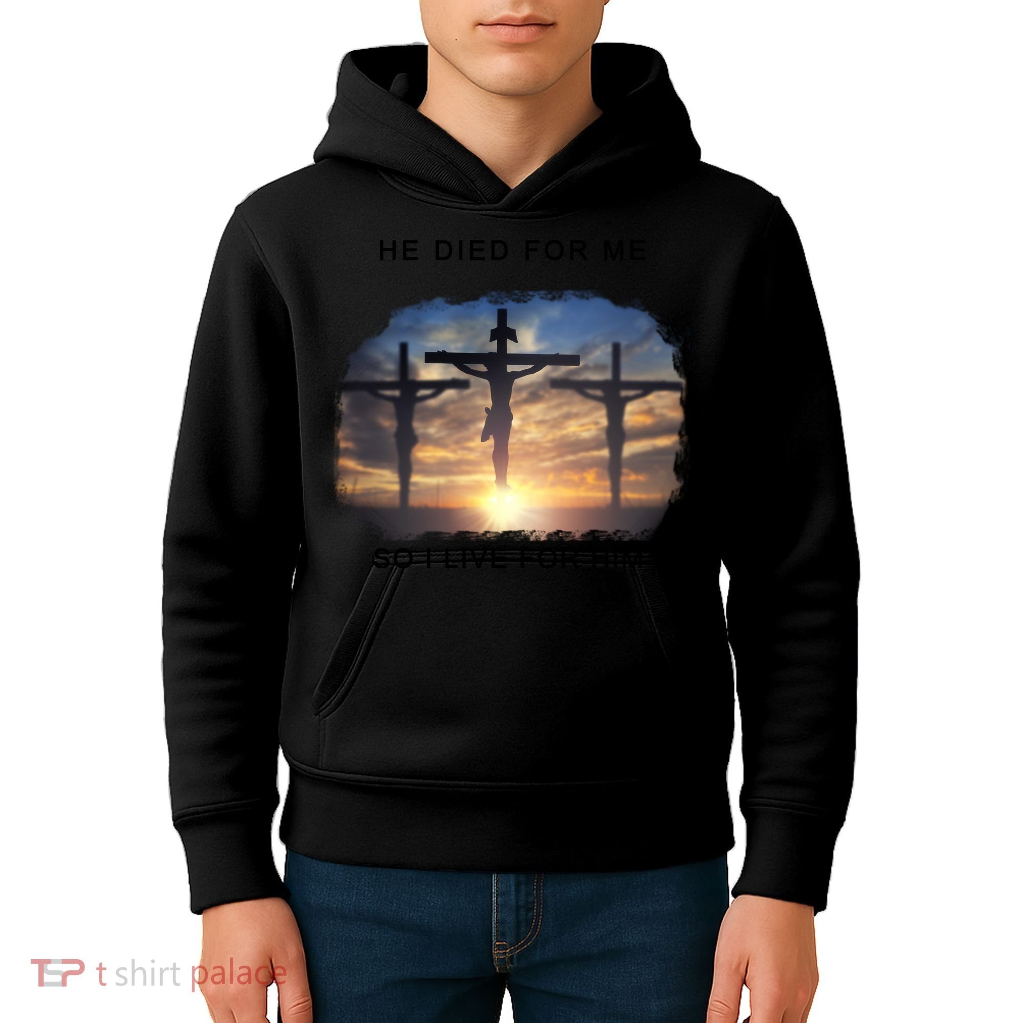 Christian Bible Verse Jesus Died For Me Kids Hoodie