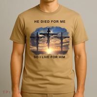 Christian Bible Verse Jesus Died For Me T-Shirt thumb 3