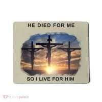 Christian Bible Verse Jesus Died For Me Mousepad thumb 0