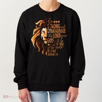 Christian Bible Verse Joshua 19 Lion Women's Sweatshirt thumb 0