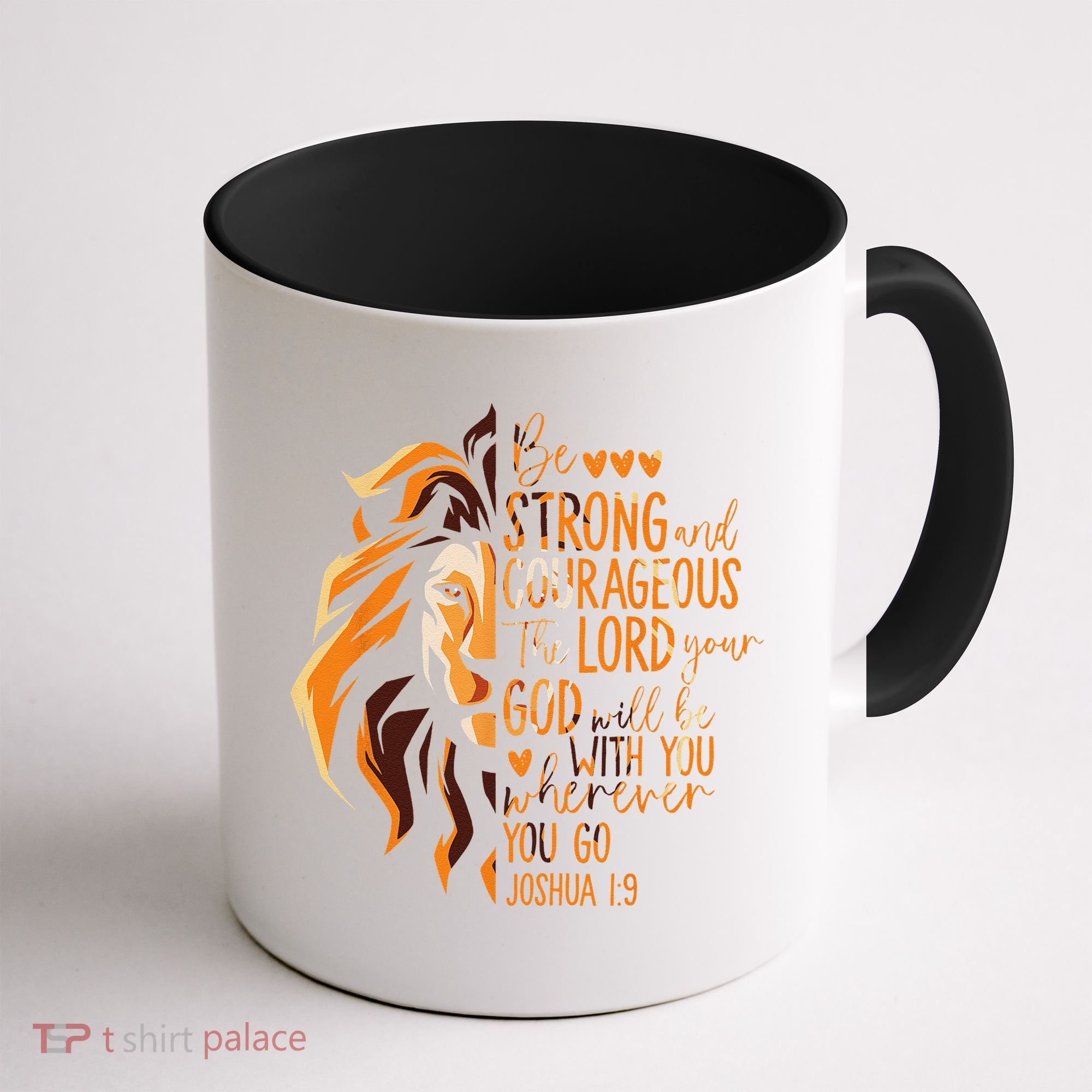 Christian Bible Verse Joshua 19 Lion Coffee Mug