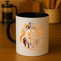 Christian Bible Verse Joshua 19 Lion Coffee Mug thumb 4